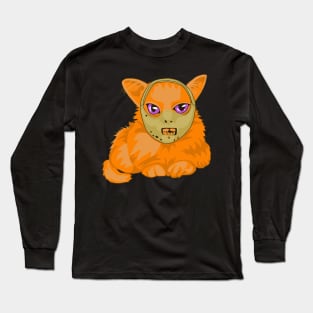 Hannibal Lecter Cat Long Sleeve T-Shirt